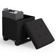 preview thumbnail 164 of 192, Empyrean Tuffted Folding Foot Rest Storage Ottoman Bench with Storage Bins