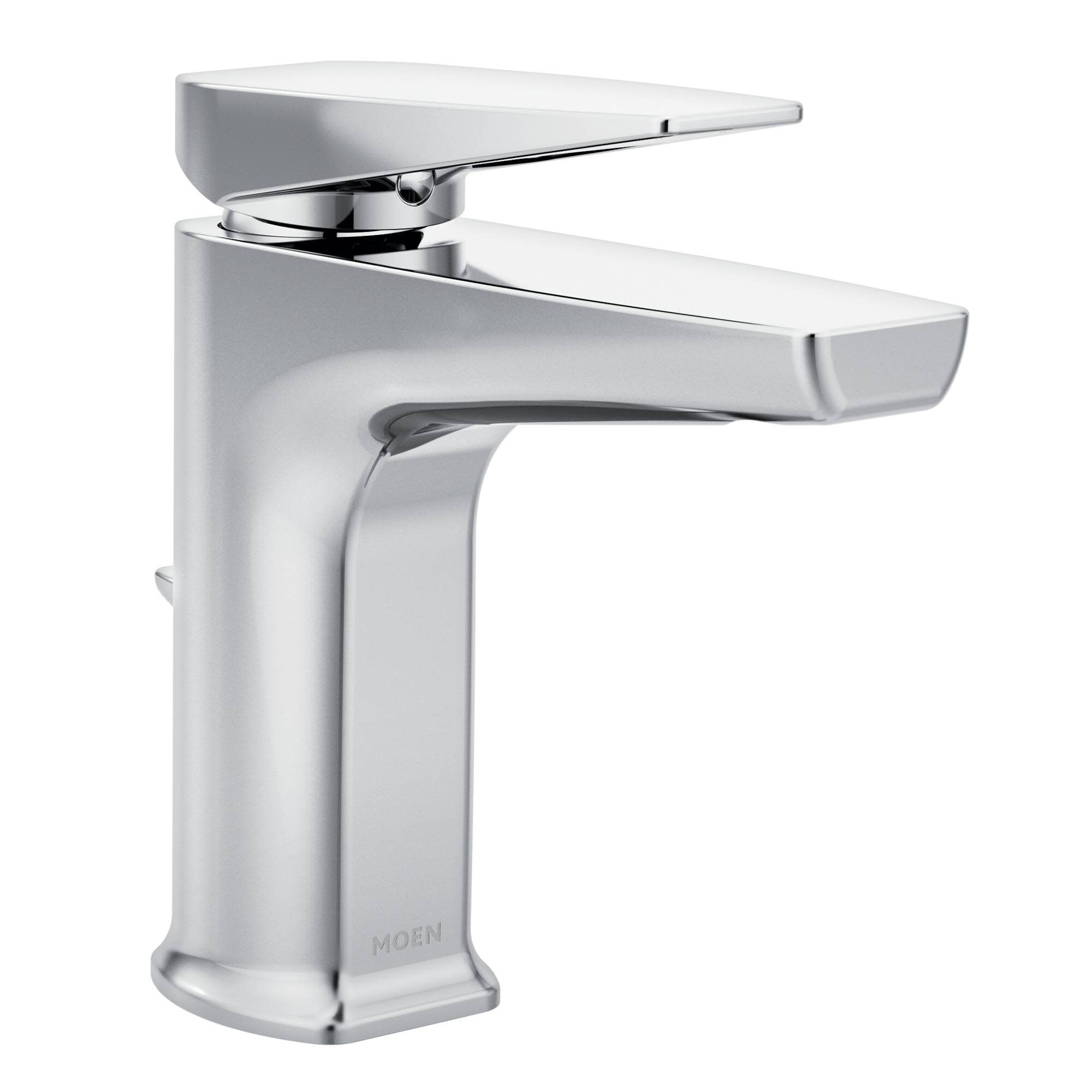 Shop Moen S8000 Via Single Hole Bathroom Faucet With Metal Pop Up