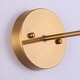 preview thumbnail 8 of 10, Brass Globe Rattan 1-Light Wall Sconce Wall Light