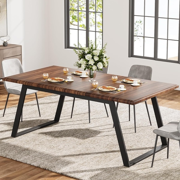 Montauk pine solid wood dining hot sale table