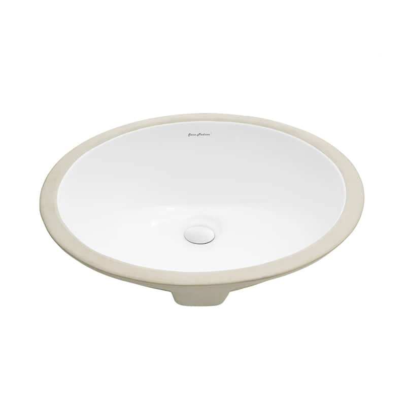 Trocadero 18 Oval Under-Mount Bathroom Sink - 18.5" x 15.25" 8"