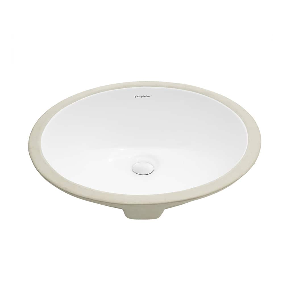 Trocadero 18 Oval Under-Mount Bathroom Sink - 18.5" x 15.25" 8"