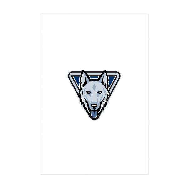 Police Dog Triangle Mascot Illustrations Animals Art Print/Poster - Bed ...