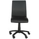 preview thumbnail 2 of 3, SAFAVIEH Office Black Hal Desk Chair - 18.1" x 22.4" x 32.5"