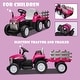 preview thumbnail 15 of 25, Battery-Powered 12V Ride-On Tractor with Trailer, Parental Control, Realistic Design, Ideal Christmas Present for Kids