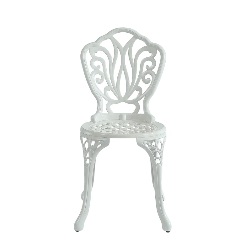 Clihome Outdoor Cast Aluminum Bistro Chair (Set of 2)