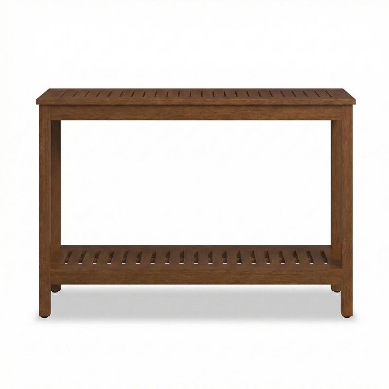 DTY Outdoor Living Longs Peak Eucalyptus Console Table - Brown