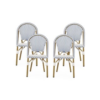 Elize Outdoor French Bistro Chairs (Set of 4) by Christopher Knight Home