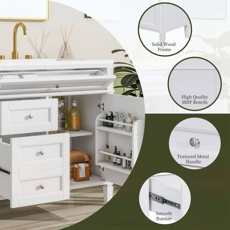 36'' Bathroom Vanity with Top Sink