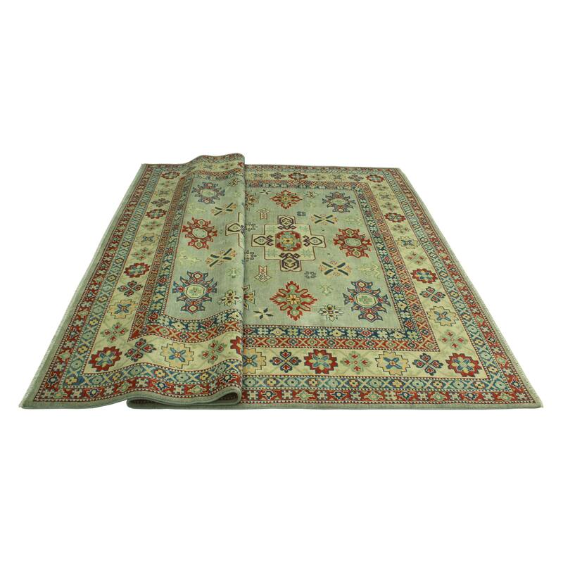 Kazak Morwarid Grey/Beige Rug - 8'2" x 10'0"