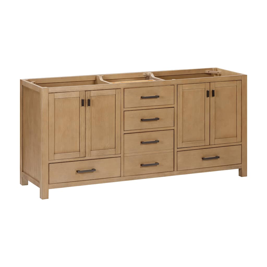 Avanity Modero 72 in. Vanity Only in Brushed Oak finish