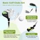 preview thumbnail 25 of 25, Junior Complete Golf Club Set for Kids with Rain Hood Right Hand Children Golf - 8.5" x 5.5"