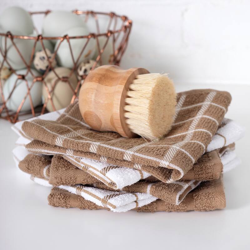 RITZ Terry Check Dish Cloths (Set of 6)