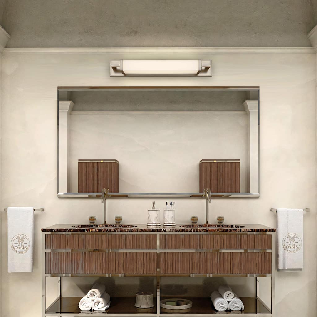 Zenith 22" Brushed Nickel LED Bathroom Vanity Light