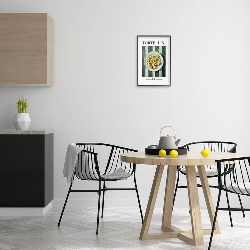 Stupell Traditional Tortellini Pasta Framed Giclee Art Design By Andreas Magnusson