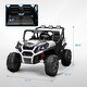 preview thumbnail 7 of 8, 24V Dual Motor Kids Ride-On Car with Remote Control, Two Seats, Adjustable Speeds, Suspension, Music & Lights - White