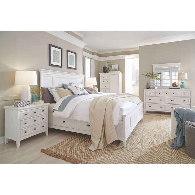 Magnussen Home Heron Cove Chalk White And Dovetail Grey Drawer Dresser