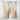 Designart "Beige And Gold Snow Blooming II" Abstract Shapes Curtain - Blackout Abstract Curtain - 1 Panel
