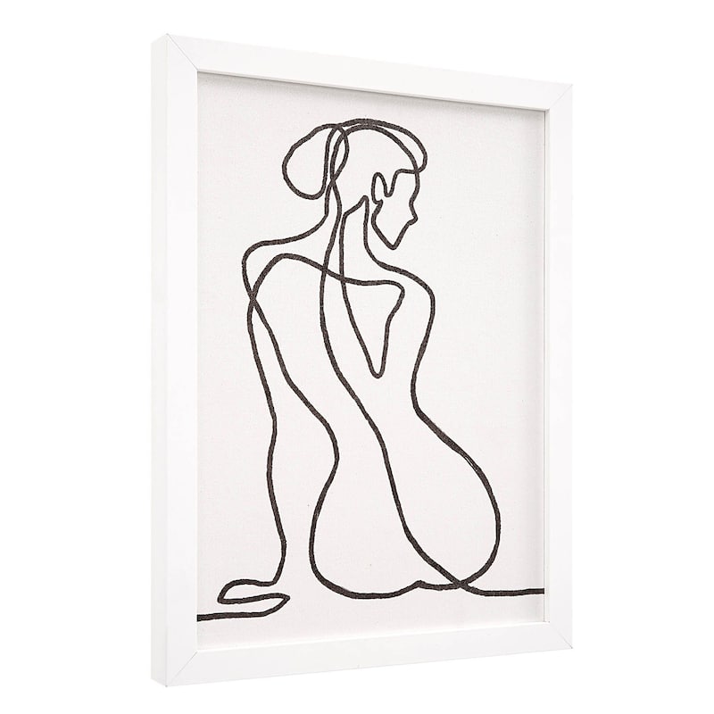 Renwil Priyanka Canvas 7-Piece Wall Art with White Frame