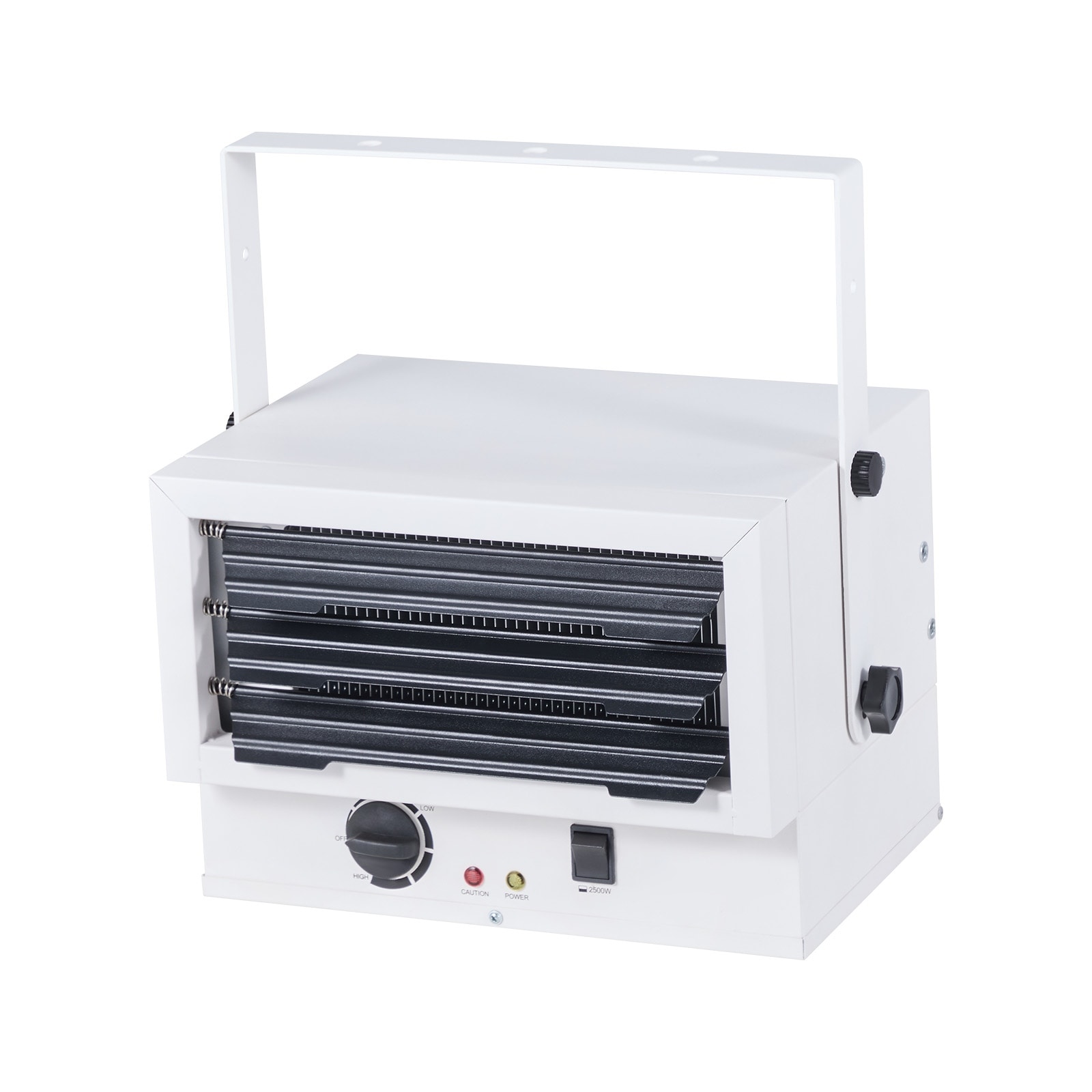 UIMOSO Electric Garage Heater, 5000-Watt (2500/5000W) Ceiling Mounted Shop Heater, 2 Settings & Overheat Protection - 5000W