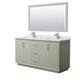 Option Light Green, Nickel Trim, Carrara Marble Top