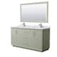 Option Light Green, Nickel Trim, Carrara Marble Top