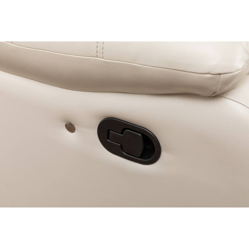 Donivi LED Faux Leather Reclining Sectional With Speakers