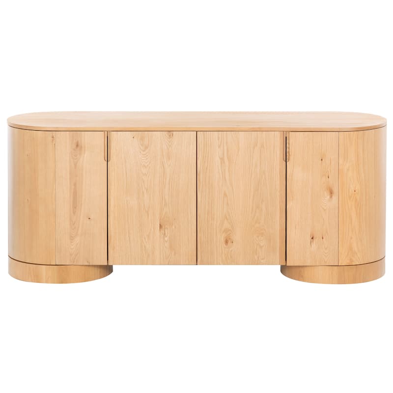 SAFAVIEH Couture Jesbelina Oval 4 Door Wood Sideboard - 71"W x 20"D x 30"H