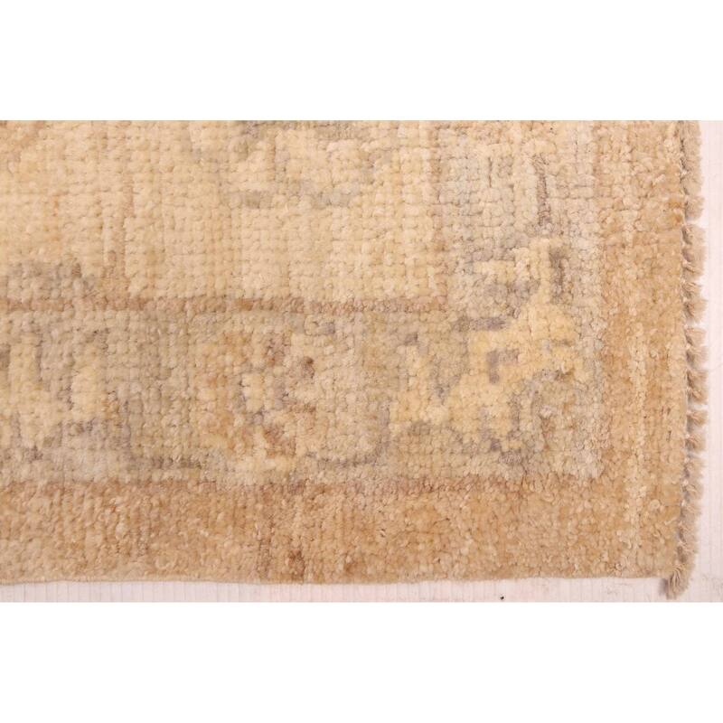 ECARPETGALLERY Hand-knotted Peshawar Oushak Tan Wool Rug - 9'0 x 11'9