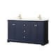 Option Dark Blue / Giotto Quartz Top / Brushed Gold