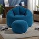 preview thumbnail 86 of 101, Microfiber High-Density Foam Bean Bag Lounge Chairs with Removable Footrest Blue