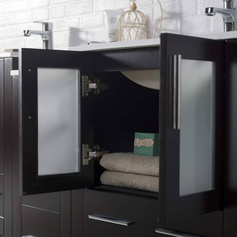 Blossom Sydney 60" Solid Wood Bathroom Vanity Double Sink with Cabinet