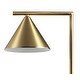preview thumbnail 6 of 7, Windsor 60" Metal/Marble Cone Shade LED Floor Lamp, Brass/Black by JONATHAN Y - 60" H x 18" W x 9.25" D