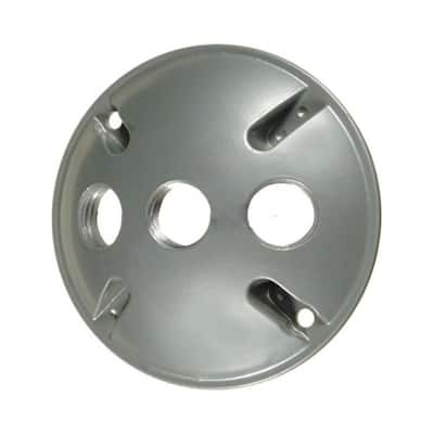 Modern Grey Round Cover in Plastic American Imaginations