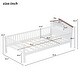 preview thumbnail 6 of 16, Twin Size Wood Platform Bed with House-shaped Headboard
