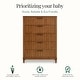preview thumbnail 4 of 4, Evolur Flynn 5-Drawer Tall Chest in Sedona