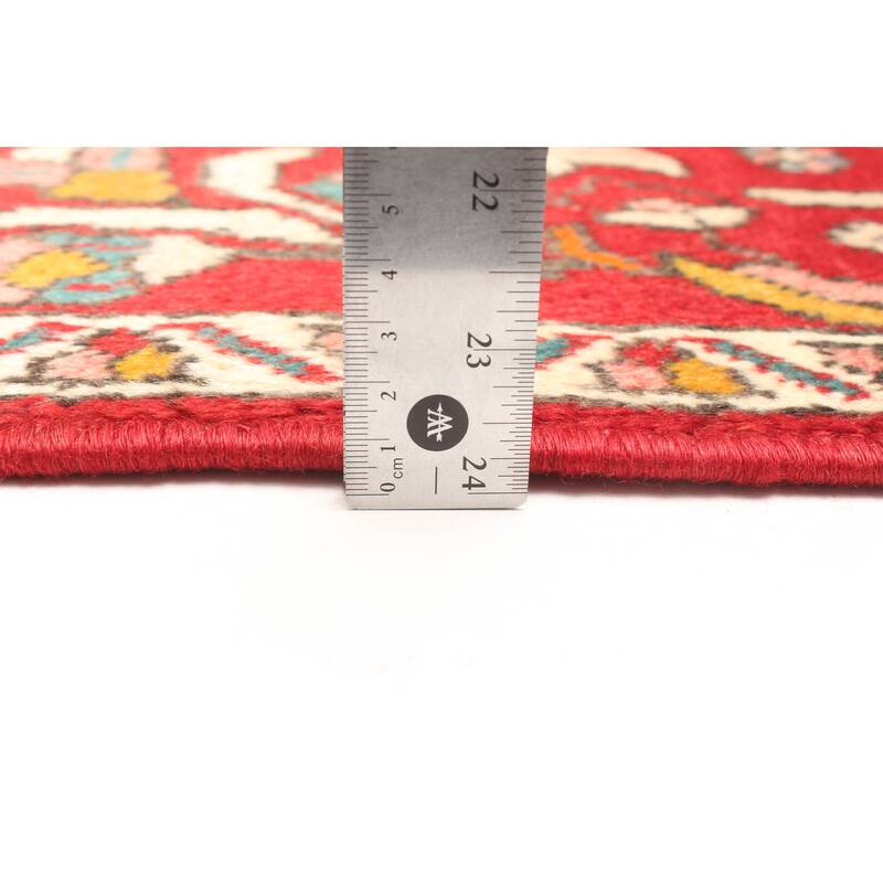 ECARPETGALLERY Hand-knotted Konya Anatolian Red Wool Rug - 2'4 x 7'5