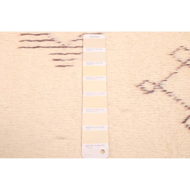 ECARPETGALLERY Hand-knotted Pak Finest Marrakesh Cream Wool Rug - 5'9 x 7'9