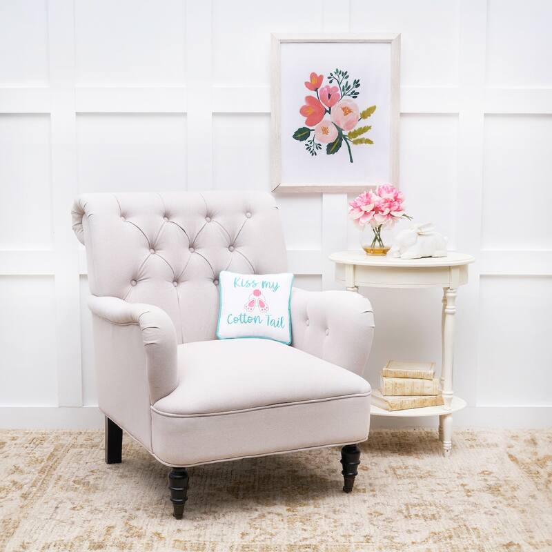 Kiss My Cotton Tail Small/Petite Accent Pillow