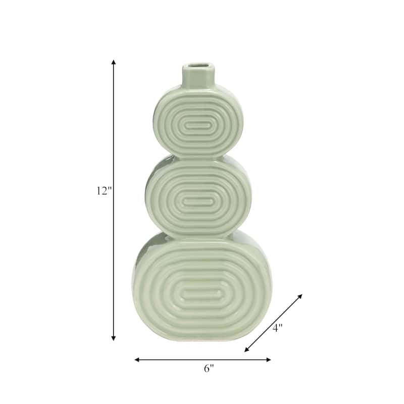 Sagebrook Home Stacked Circle Vase