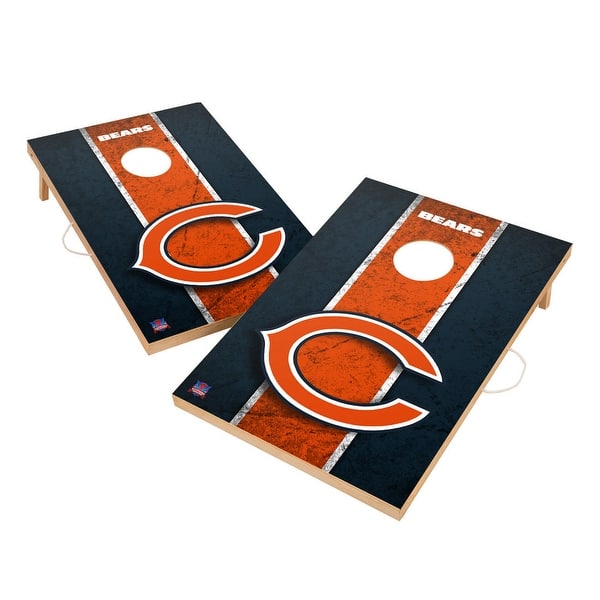 slide 2 of 5, Vintage Chicago Bears NFL Regulation 2x4 Cornhole Set Include Carry Case