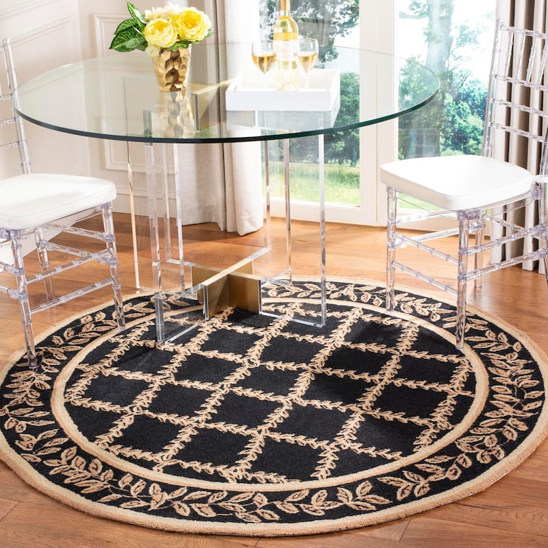 SAFAVIEH Handmade Chelsea Kimber Trellis French Country Wool Rug