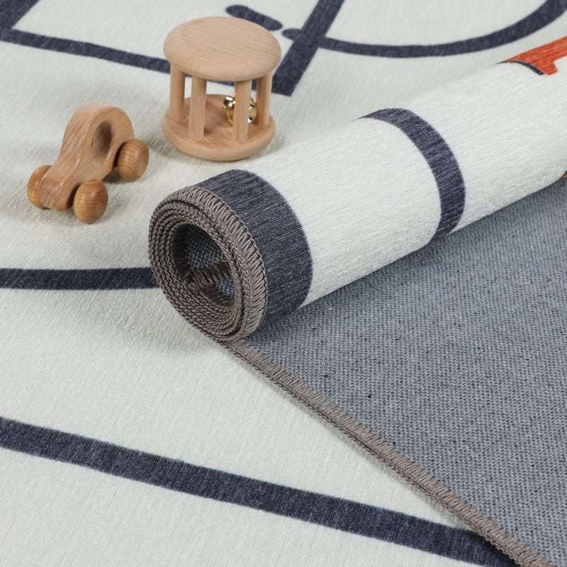 Superior Basketball Kids Washable Indoor Area Rug