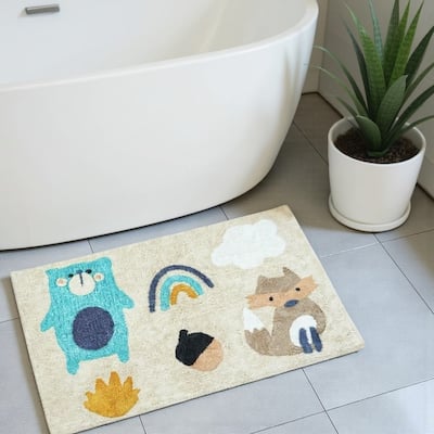 HomeRoots Juvenile/Youth Contemporary Rectangle Area Rug - 48.00 in. x 32.00 in. x 0.30 in.