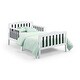 preview thumbnail 3 of 9, Wood Twain Toddler Bed White/Black