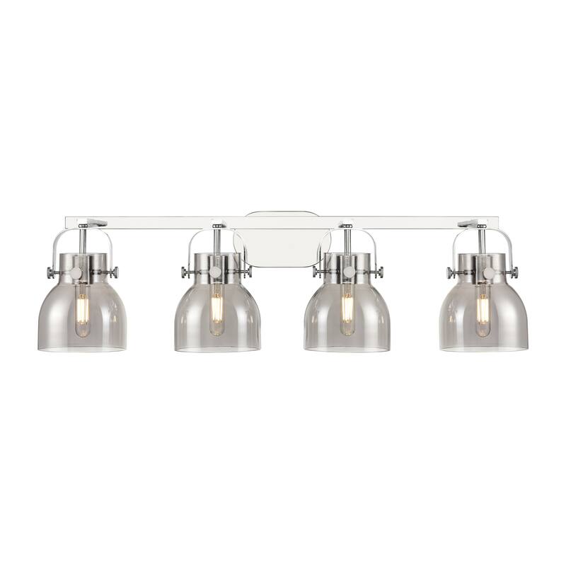 Innovations Lighting Pilaster II Bell - 4 Light 6" Wall-Mounted Bath Vanity Light