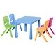 preview thumbnail 3 of 8, Qaba Kids Table and Chair Set 5 Piece Toddler Stackable Furniture, Multicolor - 30.25" x 21.75" x 19.25"
