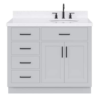 Ariel T042SRCQOVO Hepburn 42" Free Standing Single Basin Vanity Set
