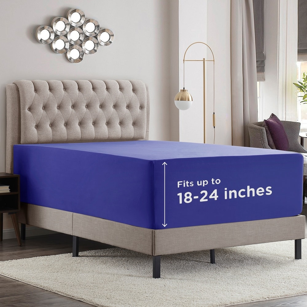 Empyrean Bedding Extra Deep Pocket Microfiber Fitted Sheet Set