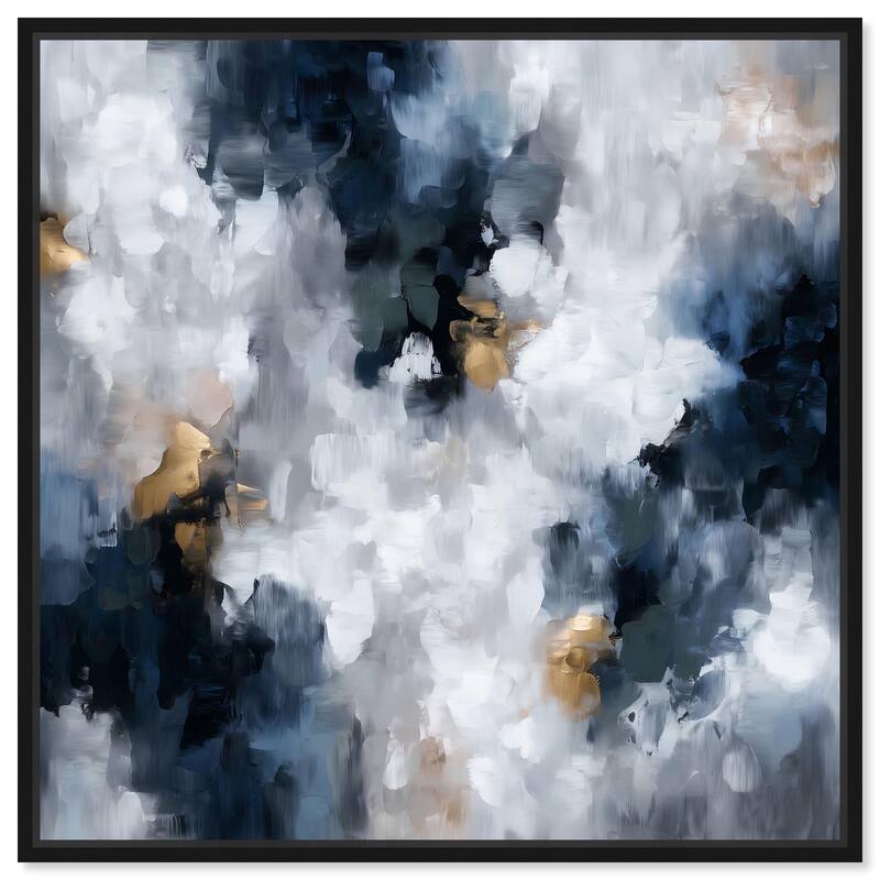 Midnight and Ivory I Canvas by Art Remedy - Black - 40" x 40"